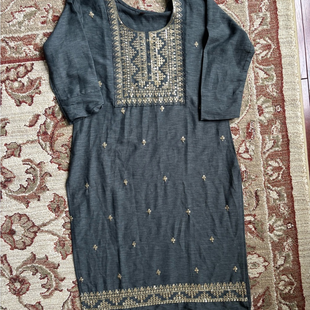 Embroidered Gray salwaar